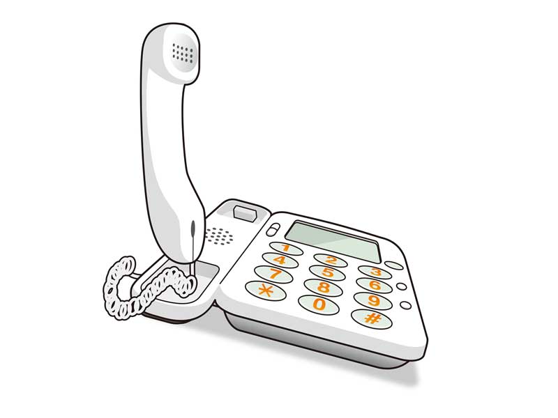 電話機のイラスト
