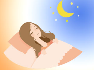 睡眠をとる女性