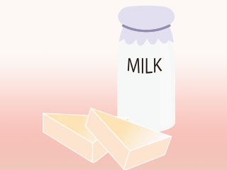 牛乳とチーズ