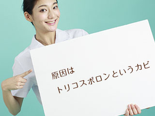 看護師がパネルで解説
