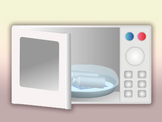 電子レンジ殺菌