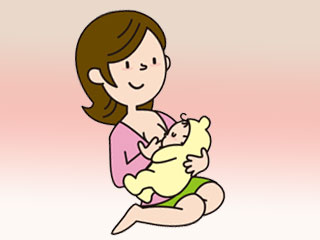 授乳中のお母さん