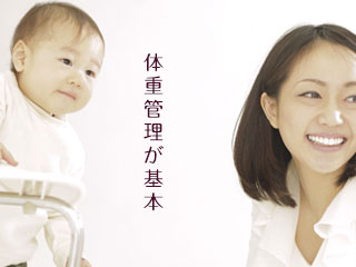母親と乳児