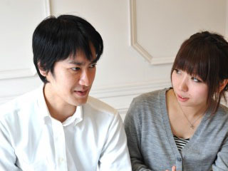 夫婦で会話