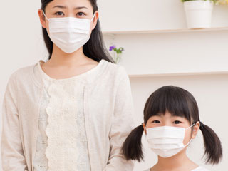 親子でマスク