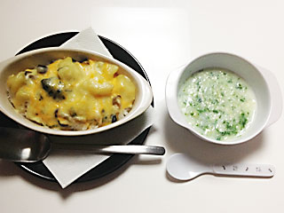 野菜、鶏肉、じゃがいも