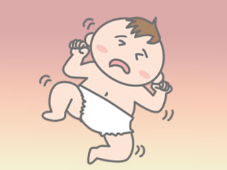 痙攣する赤ちゃん