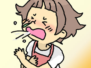 咳をする子供