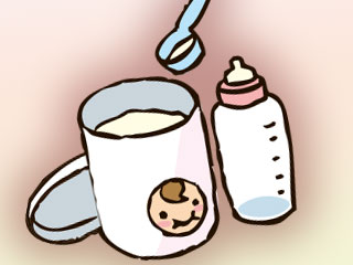 粉ミルクと哺乳瓶