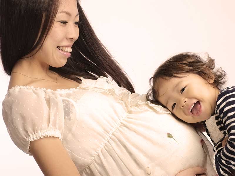 二人目を妊娠中の妊婦さん