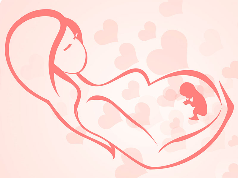 妊娠した女性