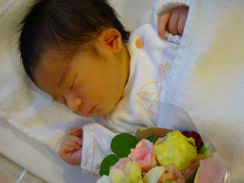 安産で生まれた赤ちゃん