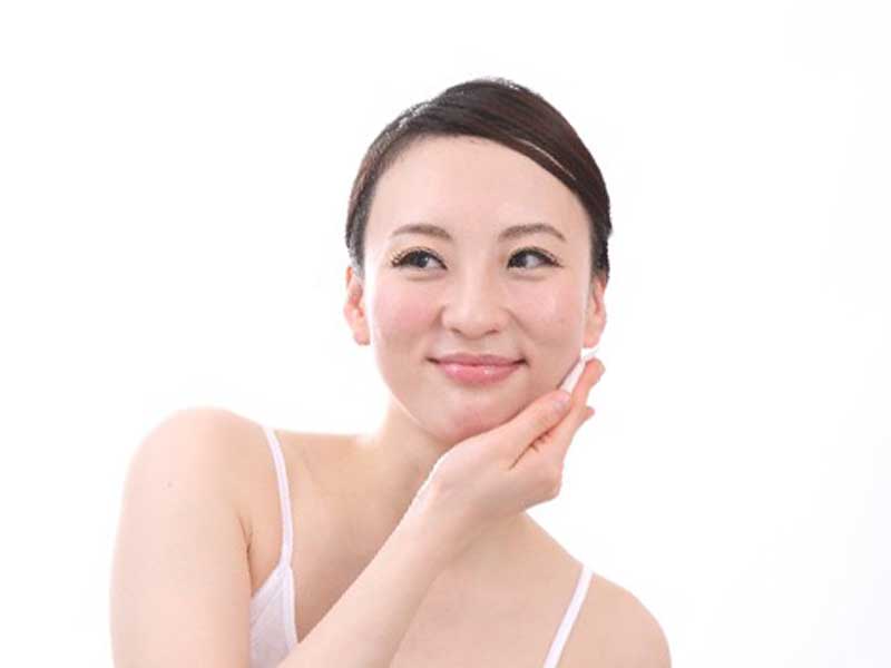 美肌の女性