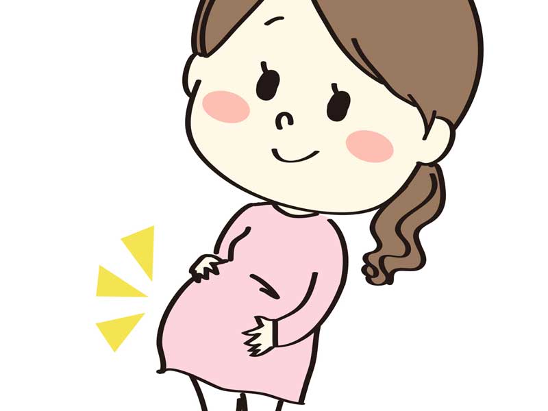 妊娠中の女性のイラスト