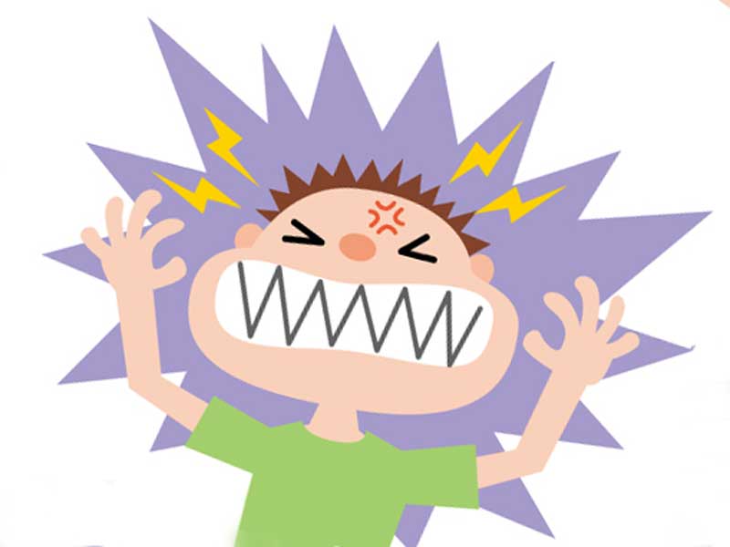 ストレスを感じる子供のイラスト