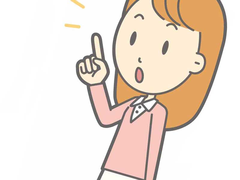 カーディガンを着ている女性のイラスト