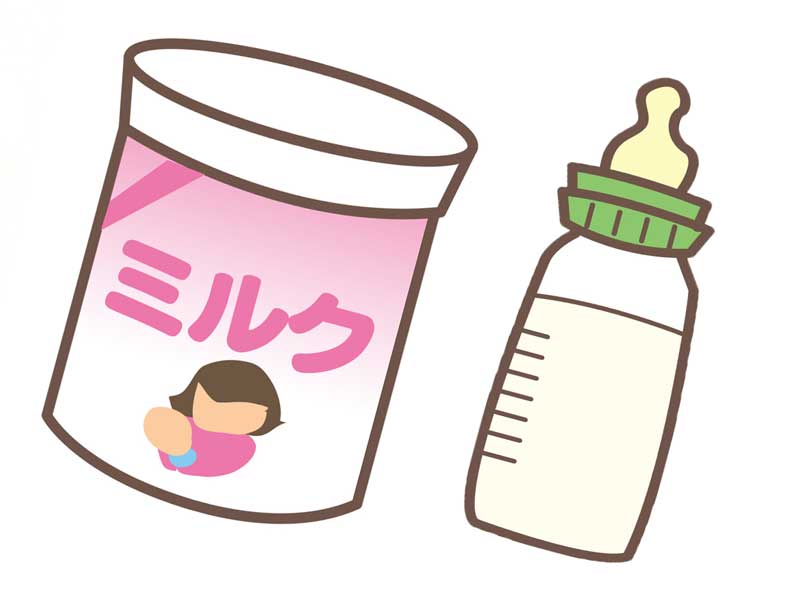 粉ミルクと哺乳瓶