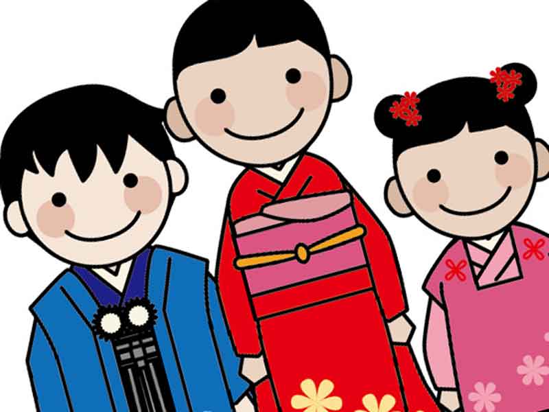子供三人のイラスト