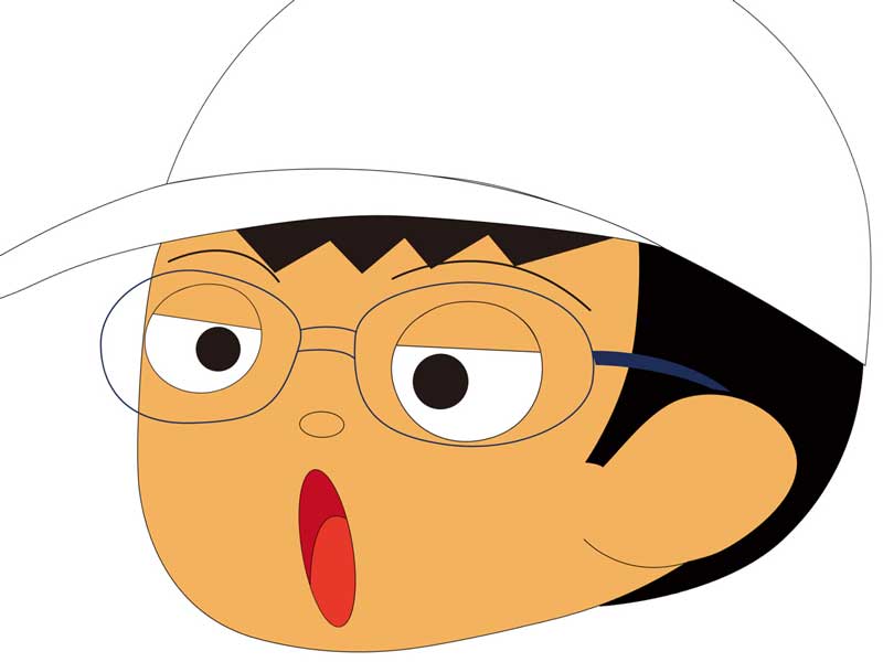 メガネを掛けている子供のイラスト