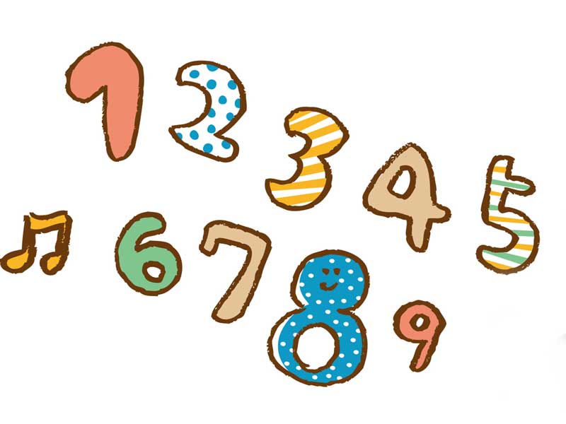 数字のイラスト