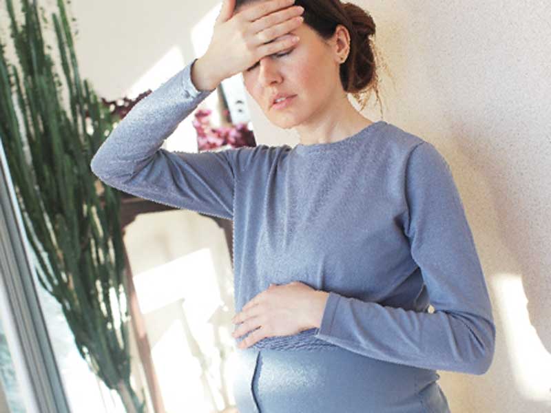 熱っぽい妊婦さん