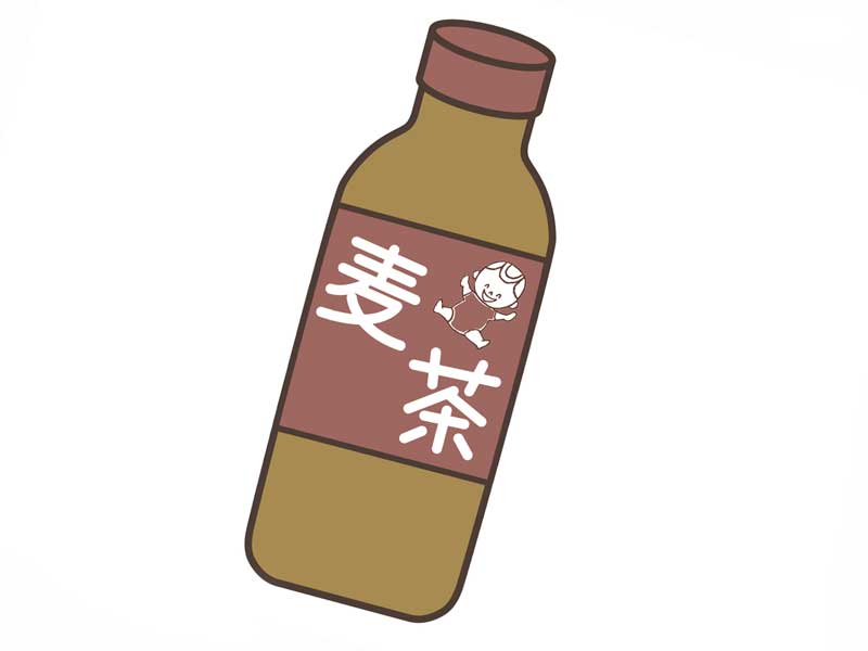赤ちゃん用の麦茶のイラスト
