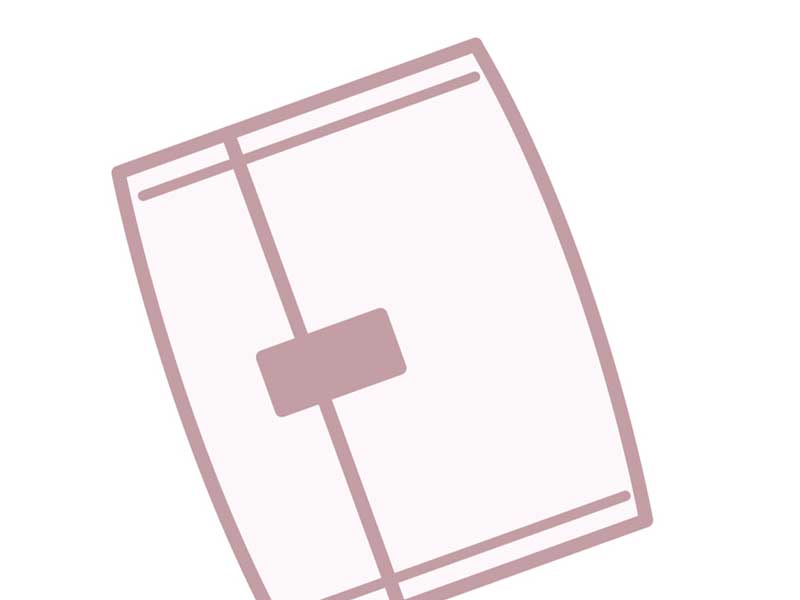 生理用のナプキンのイラスト