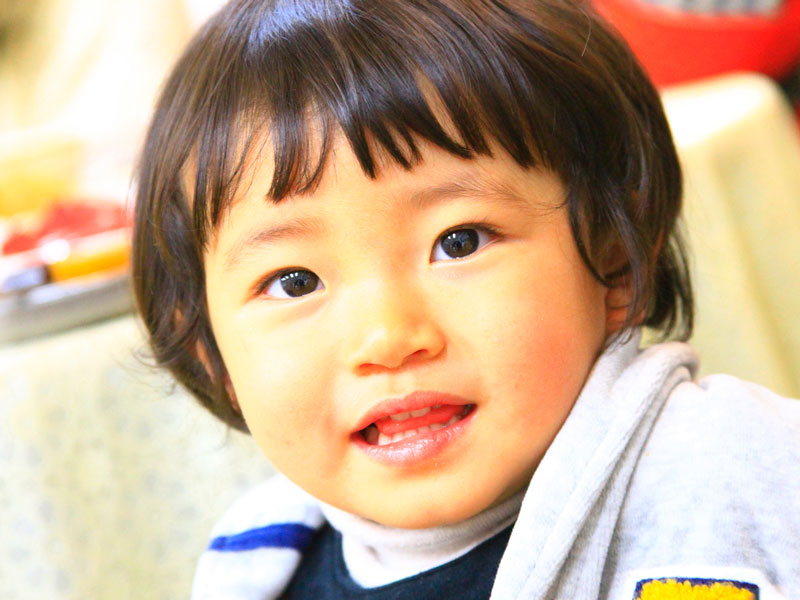一歳前後の男の子