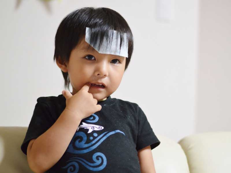 熱がある子供