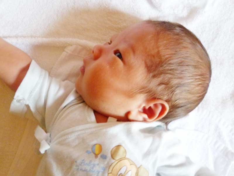 震えていた赤ちゃん