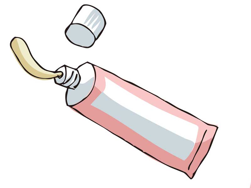 軟膏薬のイラスト