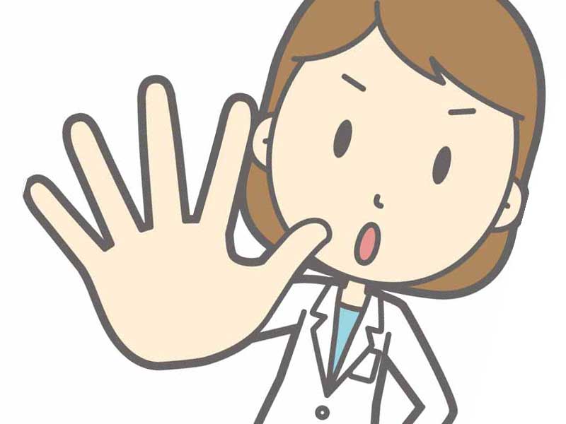 怒るお医者さんのイラスト