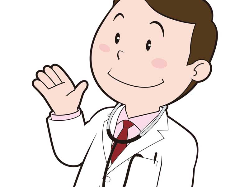 病院の先生のイラスト