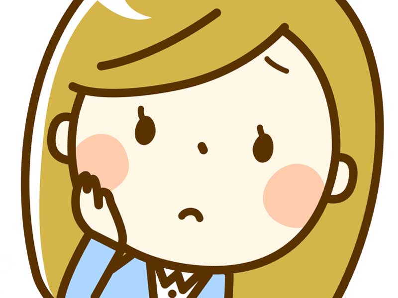 頬が赤くなっている妊婦さんのイラスト