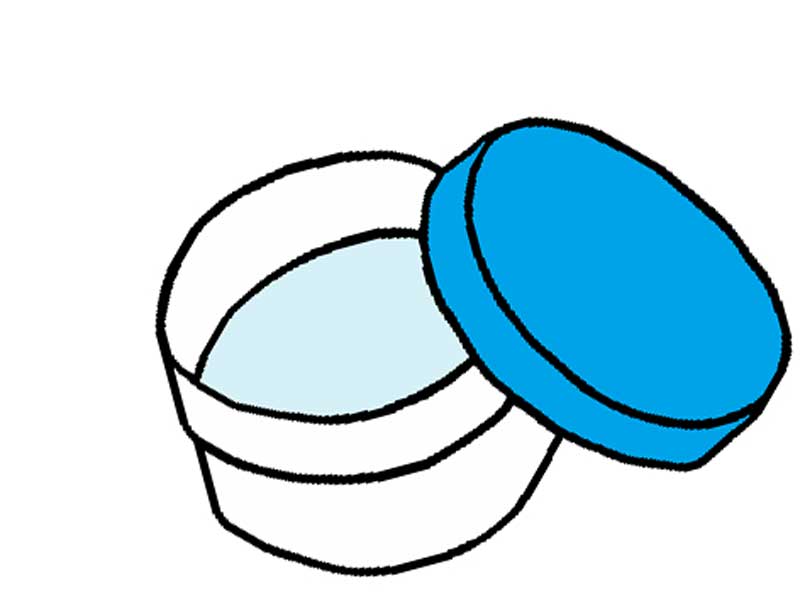 塗り薬のイラスト