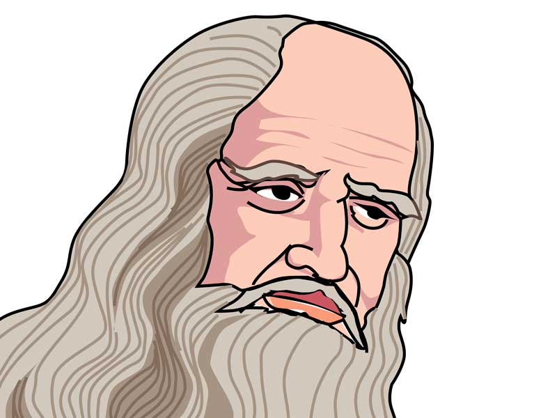 画家のイラスト