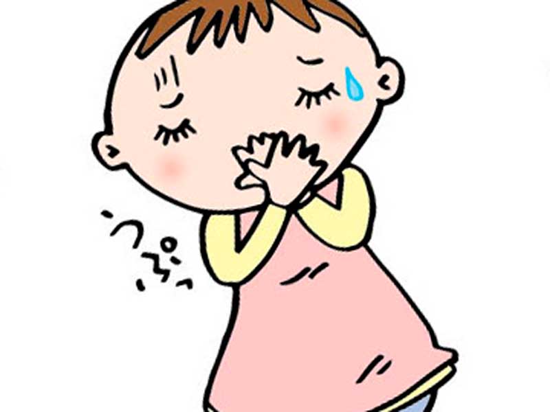 つわりの妊婦さんのイラスト
