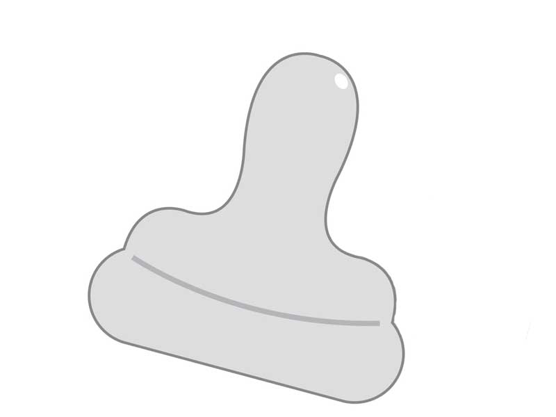 哺乳瓶の乳首のイラスト