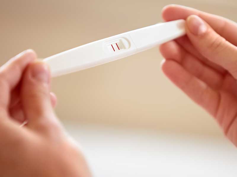 妊娠反応した妊娠検査薬