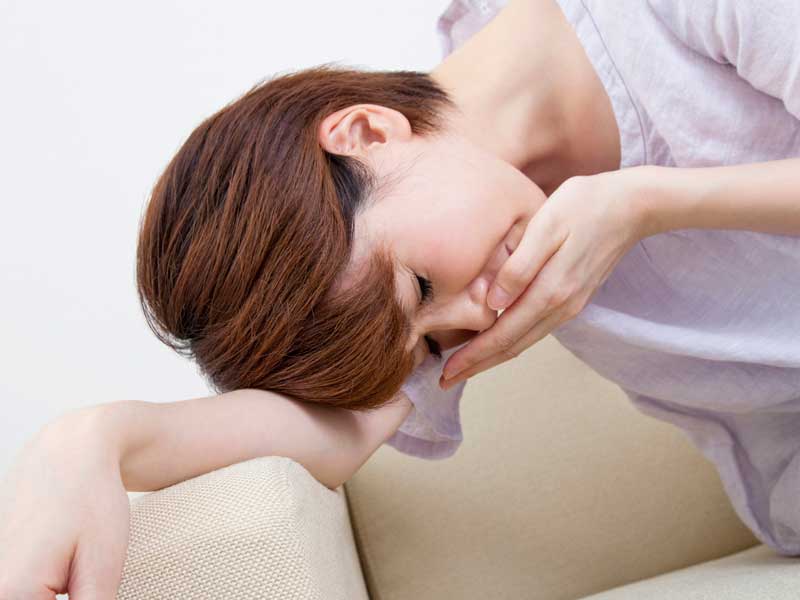 つわりが激しい妊婦さん