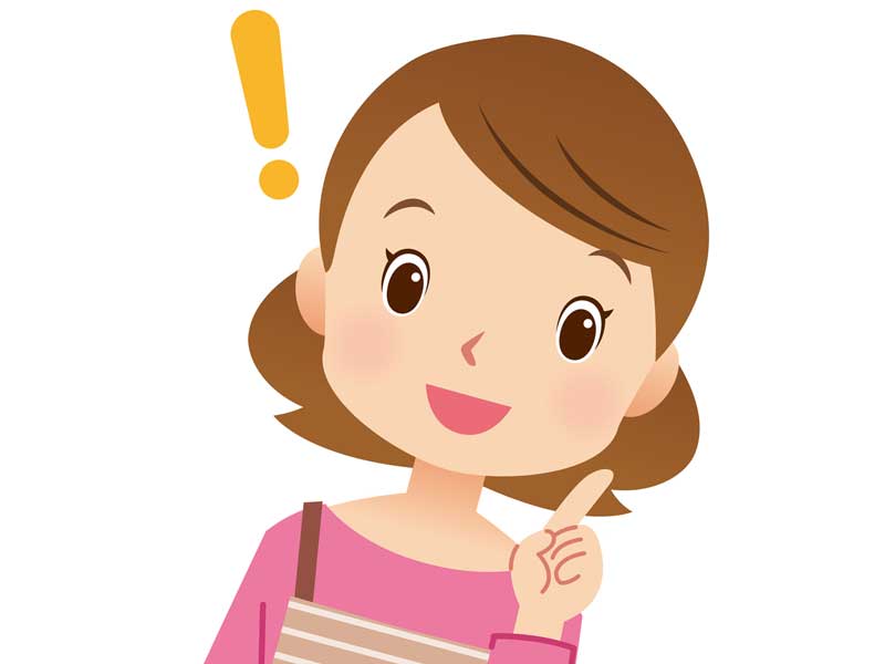笑顔の女性のイラスト