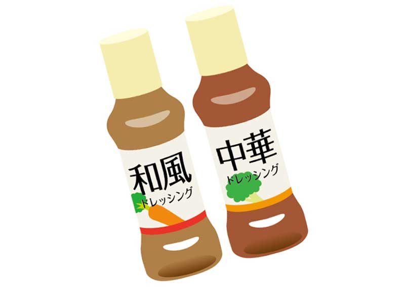 ドレッシングのイラスト
