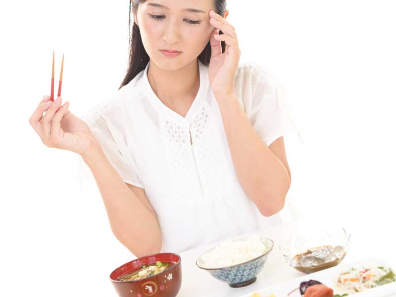 食欲不振の妊婦さん