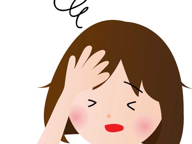 頭痛症状の妊婦さん