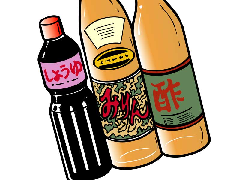 醤油など調味料のイラスト