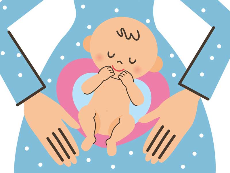 逆子のイラスト