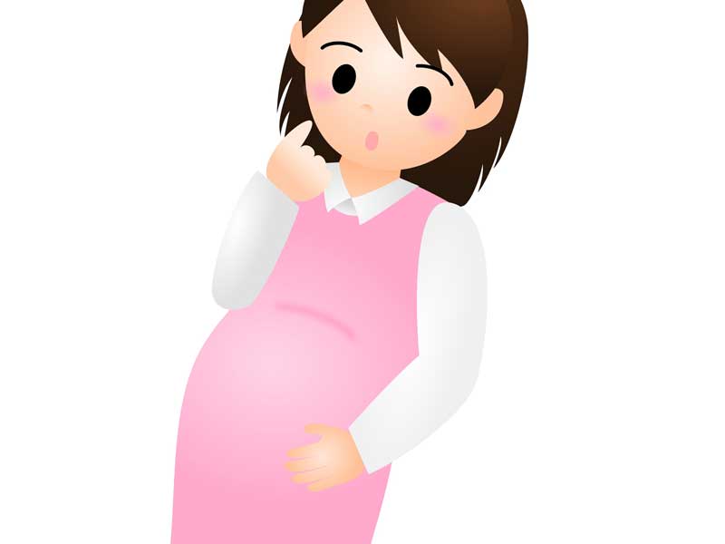 悩んでいる妊婦さん