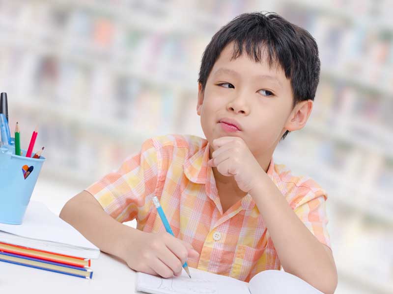 ストレスを抱えている子供