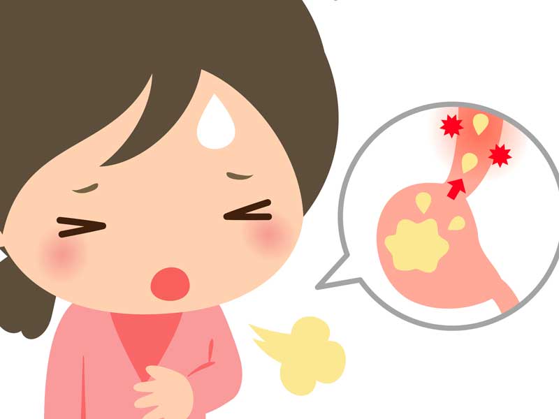 逆流性食道炎の妊婦さん