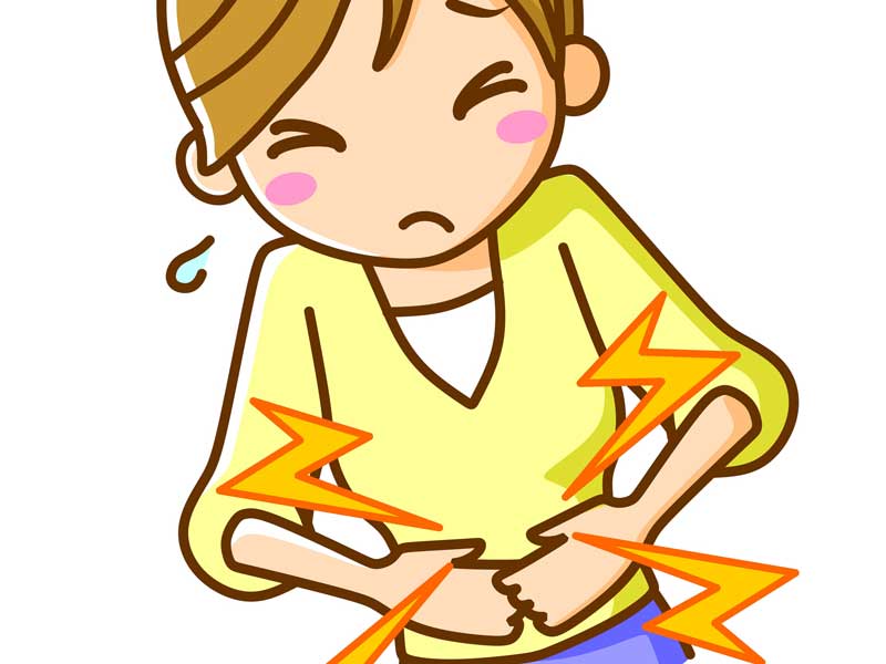便秘の妊婦さんのイラスト